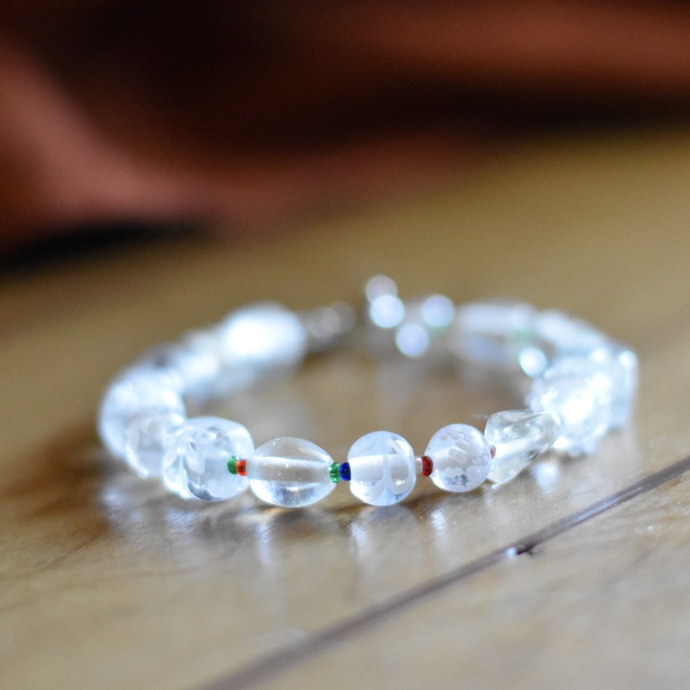 White Bead Bracelet